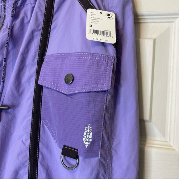 Free People FP Movement Moonbeam Cargo Pant Lilac Purple Womens Size Medium NWT - Picture 5 of 11